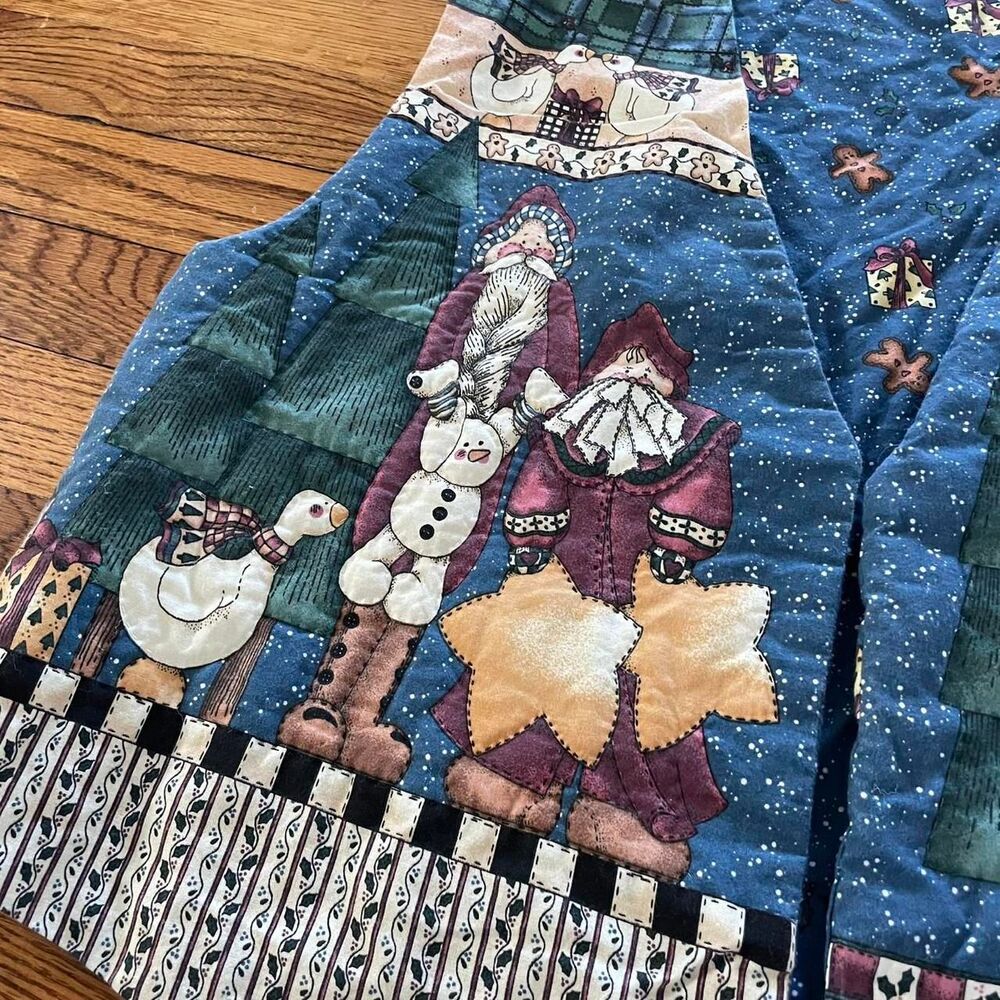 Unique Vintage Patchwork Christmas Vest Santa Cot… - image 2